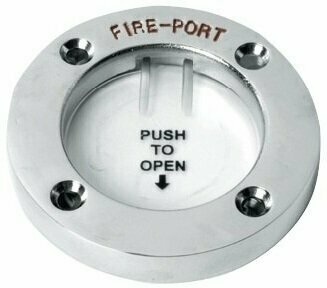 Boat Fire Extinguisher Osculati Fire Port polished Stainless Steel - 1