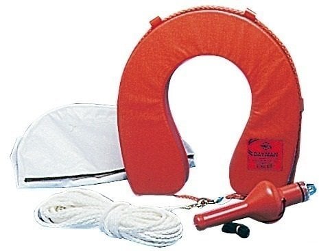 Marine Rescue Equipment Osculati Horseshoe lifebuoy with white cover