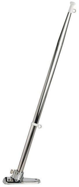 Boat Flag Staff Osculati Stainless Steel  flagstaff 14 x 400 mm with chromed-ABS base