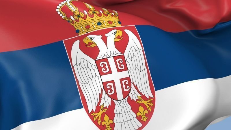 Bootsflagge Lindemann Serbia Bootsflagge 30 x 45 cm