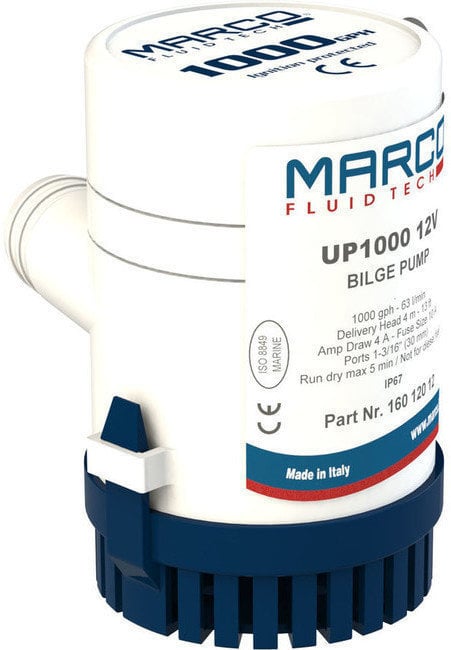 Pompa zęzowa Marco UP1000 Bilge pump 63 l/min - 12V