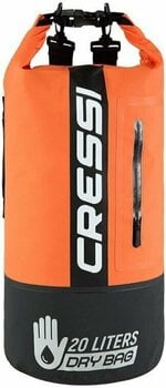Wasserdichte Tasche Cressi Dry Bag Bi-Color Black/Orange 20L - 1