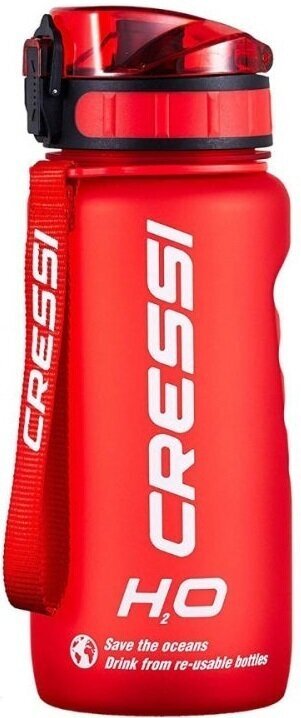 Water Bottle Cressi H2O Frosted 600 ml Red Water Bottle