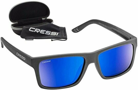 Sonnenbrille fürs Segeln Cressi Bahia Black/Blue/Mirrored Sonnenbrille fürs Segeln - 1