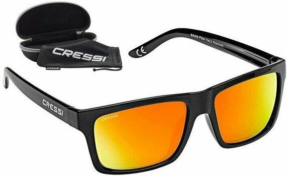 Naočale za jedrenje Cressi Bahia Black/Orange/Mirrored Naočale za jedrenje - 1