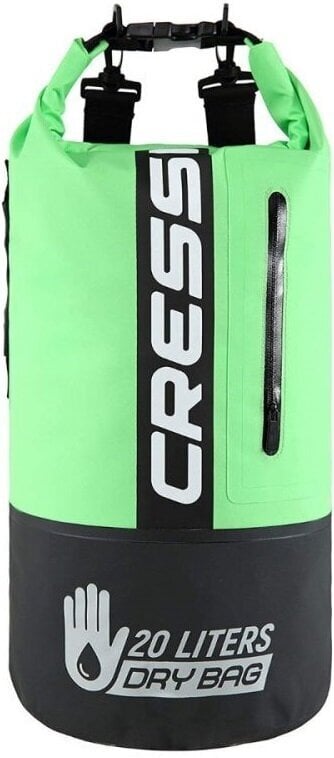 Wasserdichte Tasche Cressi Dry Bag Bi-Color Black/Fluo Green 20L