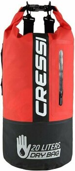 Водоустойчива чанта Cressi Dry Bag Bi-Color Black/Red 20L - 1