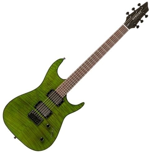 Elektrische gitaar Godin Redline 2 Trans Green Flame (RN)