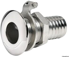 Osculati Skin fitting Stainless Steel with Hose Adaptor