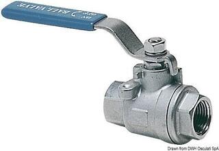 Osculati Full-flow ball valve Stainless Steel AISI316