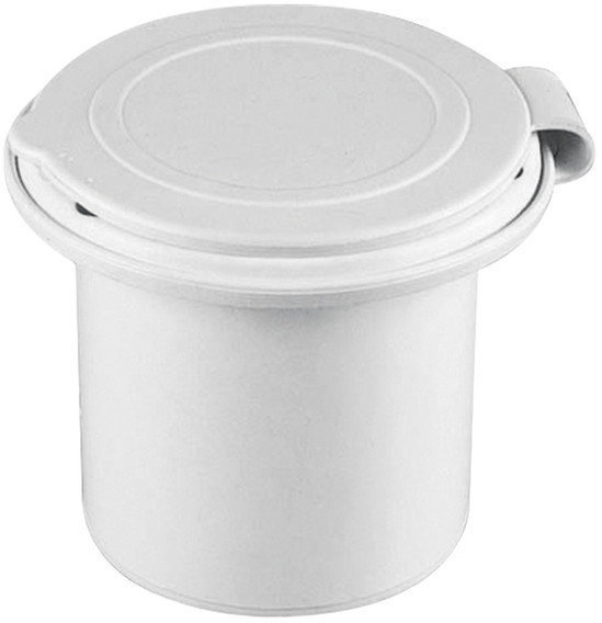 Doccia Nuova Rade Case for Shower Head, Round, with Lid 66mm White