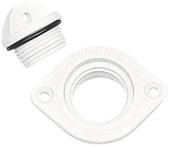 Vodní ventil, nalévací hrdlo Nuova Rade Drain Socket with Captive Plug Oval White