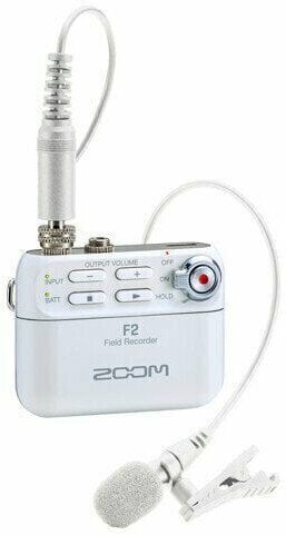 Mobile Recorder Zoom F2 Weiß