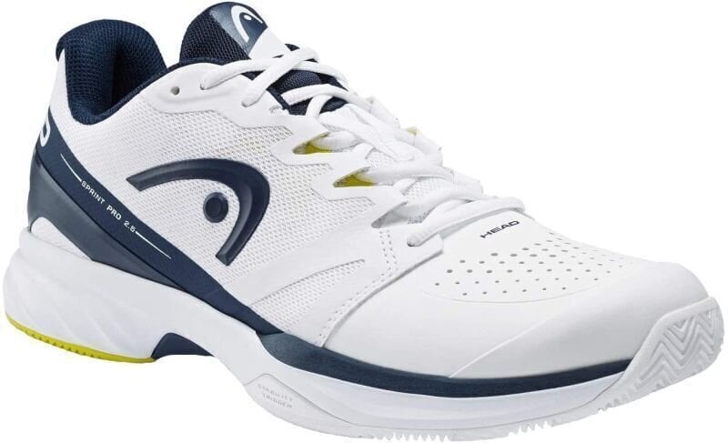 Męskie buty tenisowe Head Sprint Pro 2.5 Clay White/Dark Blue 44 Męskie buty tenisowe