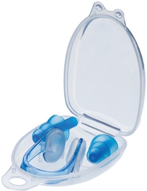 Tillbehör för simning Cressi Ear Plugs Plus Nose Clip Blue