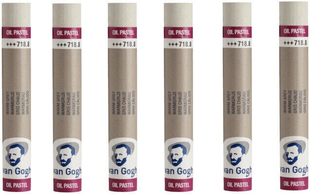 Pastel à l'huile Van Gogh Oil Pastel Stick Coffret de pastels à l'huile Warm Grey 8 6 pièces