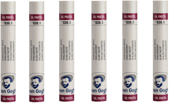 Pastel à l'huile Van Gogh Oil Pastel Stick Coffret de pastels à l'huile Pearlescent White 5 6 pièces