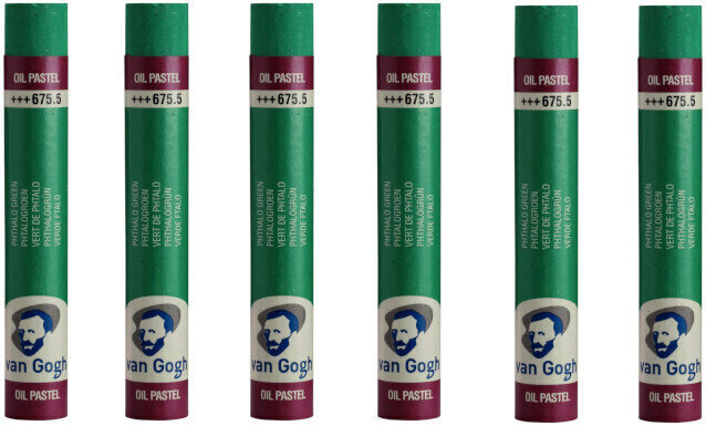 Pastel à l'huile Van Gogh Oil Pastel Stick Coffret de pastels à l'huile Phthalo Green 5 6 pièces
