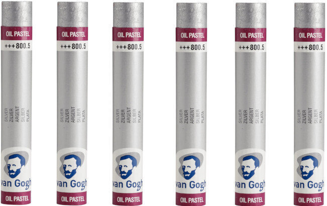 Pastel à l'huile Van Gogh Oil Pastel Stick Coffret de pastels à l'huile Silver 5 6 pièces