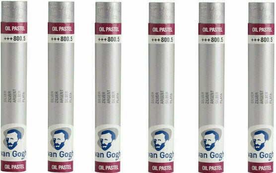 Pastel à l'huile Van Gogh Oil Pastel Stick Coffret de pastels à l'huile Silver 5 6 pièces - 1