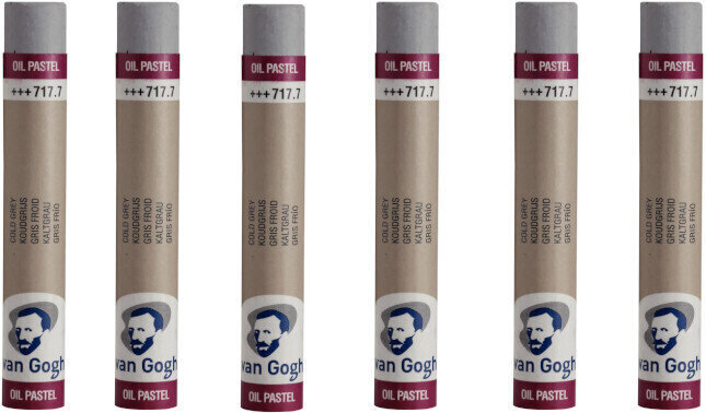 Pastel à l'huile Van Gogh Oil Pastel Stick Coffret de pastels à l'huile Cold Grey 7 6 pièces