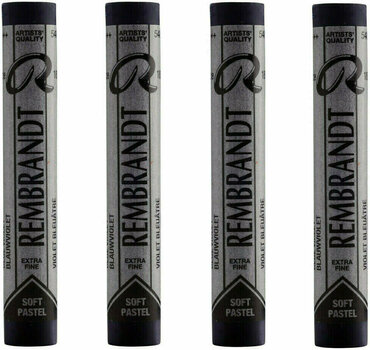 Pastel sec Rembrandt Soft Pastel Coffret de pastels secs Blue Violet 3 4 pièces - 1