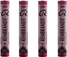 Pastel suave Rembrandt Soft Pastel Juego de pasteles secos Red Violet 5 4 piezas
