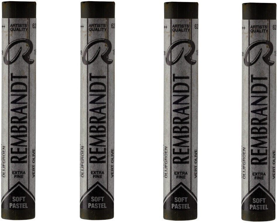 Pastel sec Rembrandt Soft Pastel Coffret de pastels secs Olive Green 3 4 pièces
