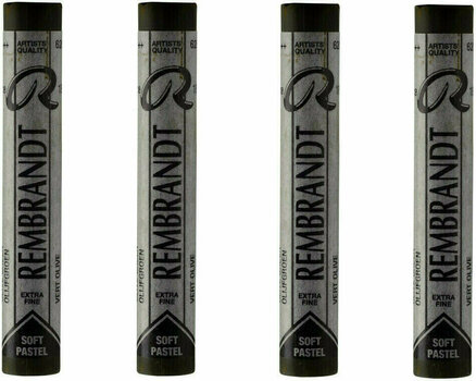 Pastel sec Rembrandt Soft Pastel Coffret de pastels secs Olive Green 3 4 pièces - 1