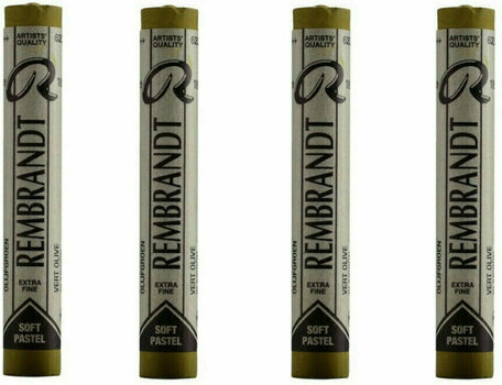 Pastel sec Rembrandt Soft Pastel Coffret de pastels secs Olive Green 7 4 pièces - 1