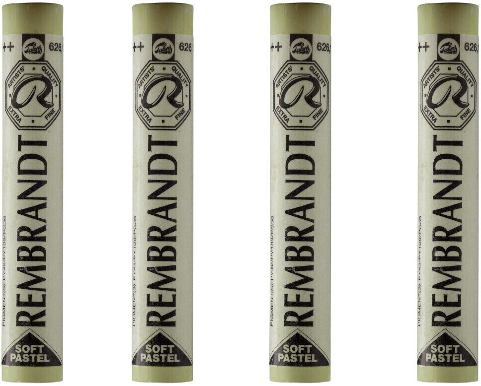 Pastel sec Rembrandt Soft Pastel Coffret de pastels secs Cinnabar Green Light 10 4 pièces