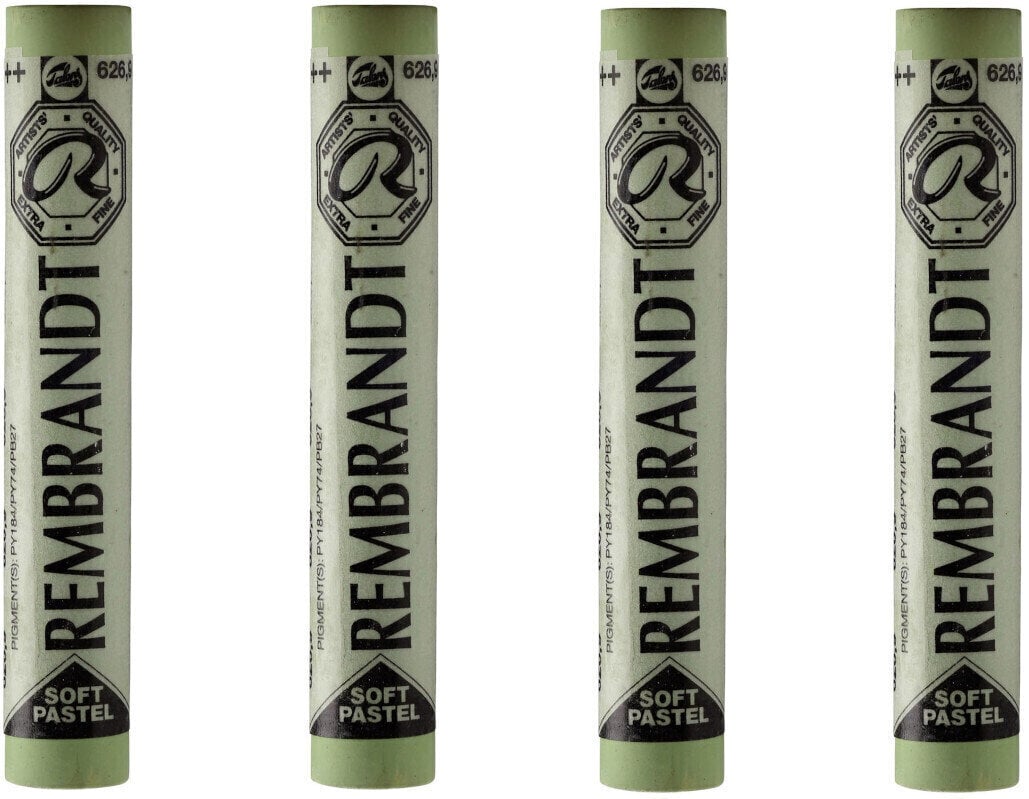 Pastel sec Rembrandt Soft Pastel Coffret de pastels secs Cinnabar Green Light 9 4 pièces