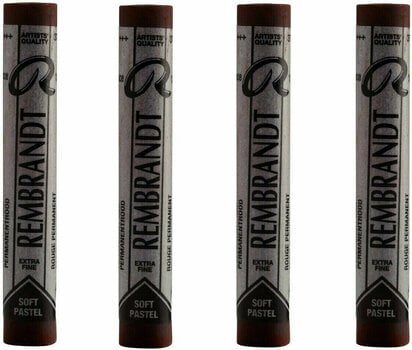 Pastel sec Rembrandt Soft Pastel Coffret de pastels secs Permanent Red 2 4 pièces - 1
