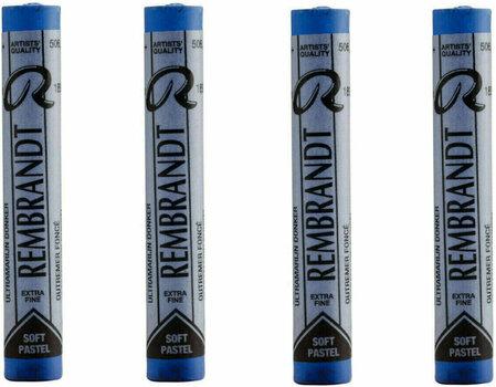 Pastel sec Rembrandt Soft Pastel Coffret de pastels secs Ultramarine Deep 7 4 pièces - 1