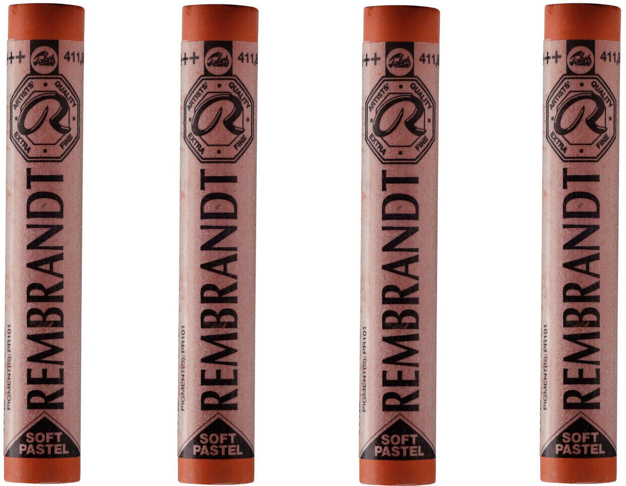 Pastel sec Rembrandt Soft Pastel Coffret de pastels secs Burnt Sienna 8 4 pièces