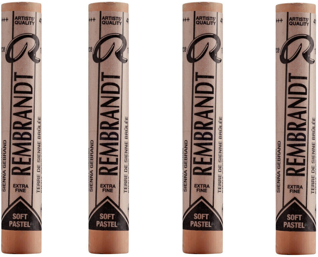 Pastel sec Rembrandt Soft Pastel Coffret de pastels secs Burnt Sienna 9 4 pièces