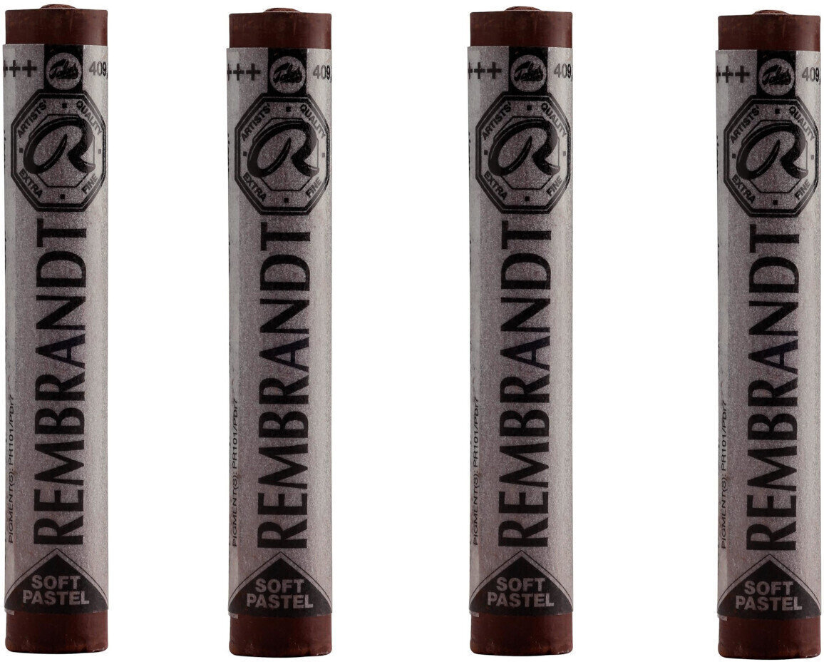 Pastel sec Rembrandt Soft Pastel Coffret de pastels secs Burnt Umber 7 4 pièces