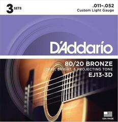Struny pro akustickou kytaru D'Addario EJ13-3D Struny pro akustickou kytaru