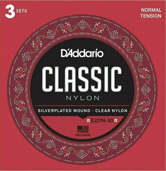 Nylonové struny pre klasickú gitaru D'Addario EJ27N-3D Nylonové struny pre klasickú gitaru - 1
