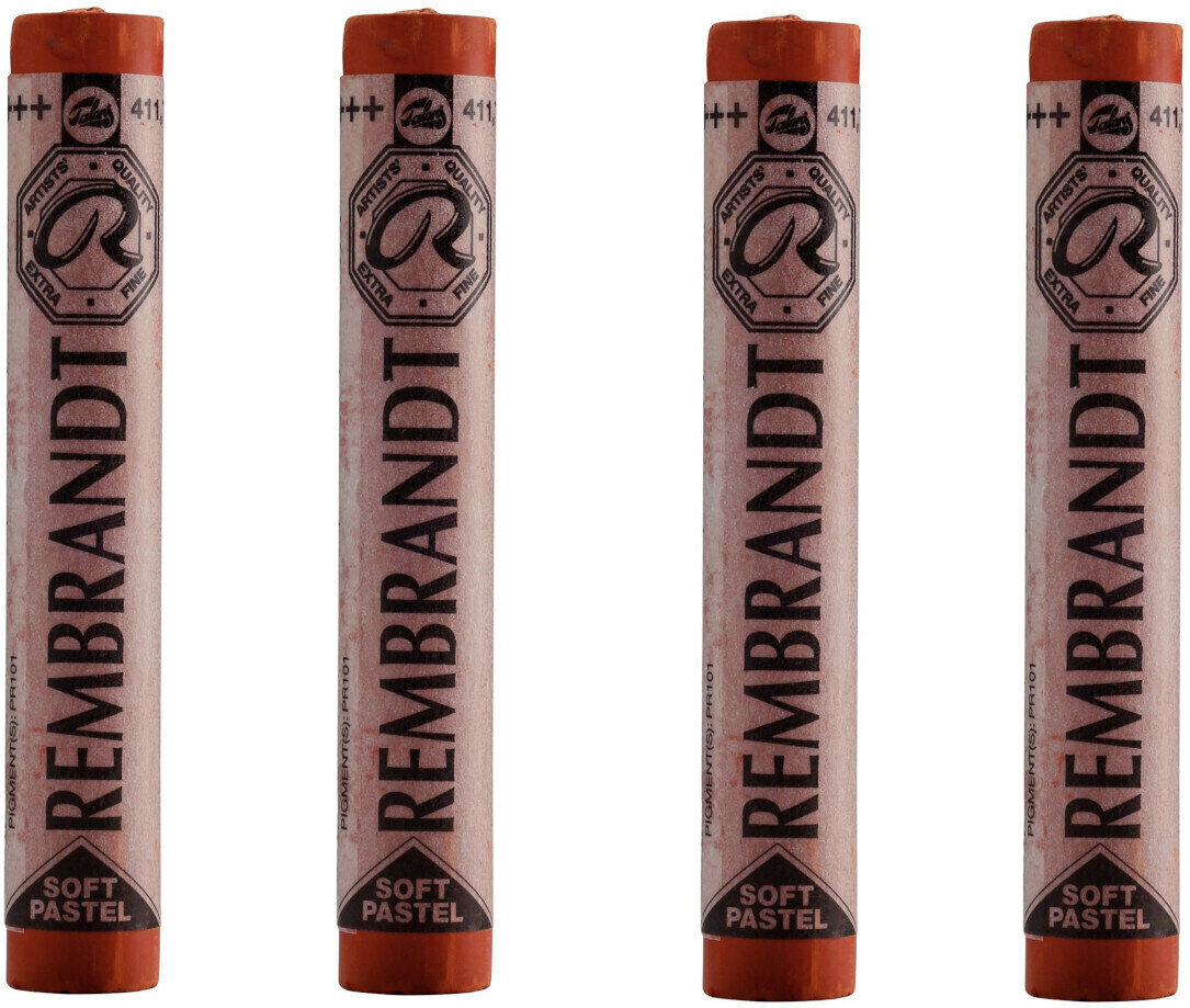 Suchý pastel Rembrandt Soft Pastel Sada suchých pastelů Burnt Sienna 7 4 ks