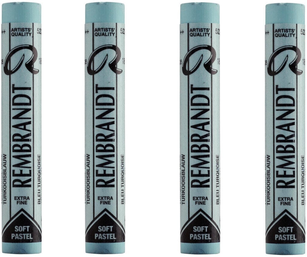 Pastel sec Rembrandt Soft Pastel Coffret de pastels secs Turquoise Blue 10 4 pièces