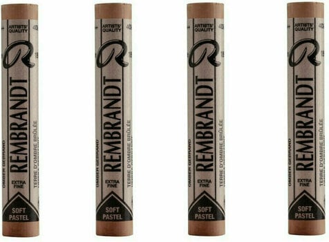 Pastel sec Rembrandt Soft Pastel Coffret de pastels secs Burnt Umber 9 4 pièces - 1