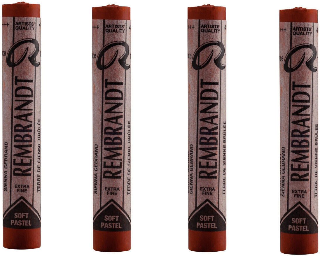 Suchý pastel Rembrandt Soft Pastel Sada suchých pastelů Burnt Sienna 5 4 ks