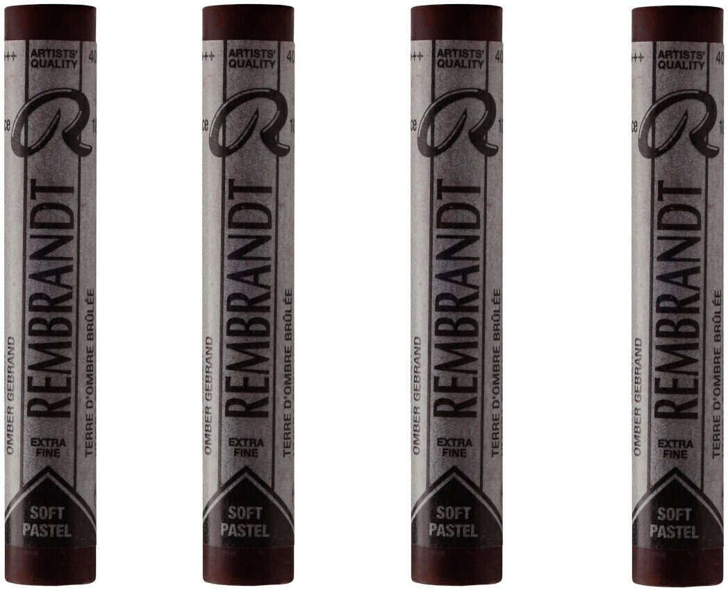 Pastel sec Rembrandt Soft Pastel Coffret de pastels secs Burnt Umber 5 4 pièces