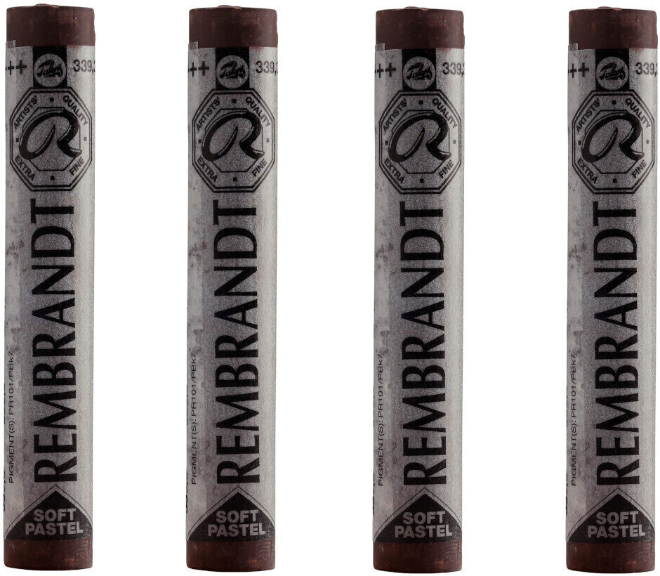 Pastel sec Rembrandt Soft Pastel Coffret de pastels secs Light Oxide Red 3 4 pièces