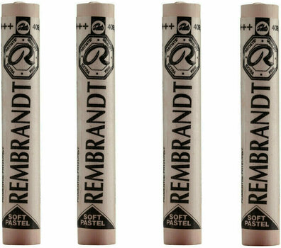 Pastel sec Rembrandt Soft Pastel Coffret de pastels secs Burnt Umber 10 4 pièces - 1