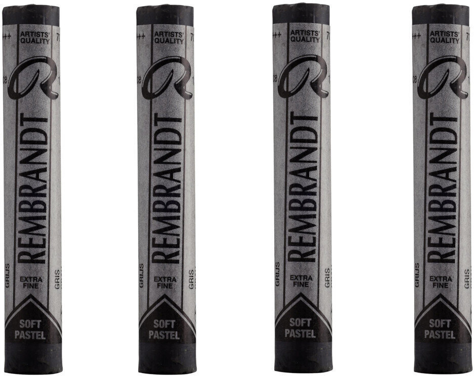 Pastel sec Rembrandt Soft Pastel Coffret de pastels secs Grey 5 4 pièces