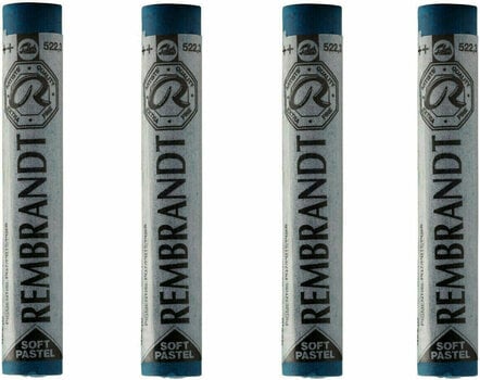 Pastel sec Rembrandt Soft Pastel Coffret de pastels secs Turquoise Blue 3 4 pièces - 1