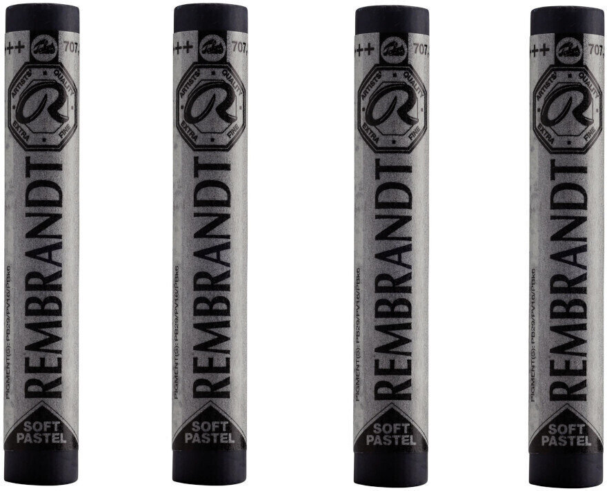 Pastel sec Rembrandt Soft Pastel Coffret de pastels secs Mouse Grey 3 4 pièces