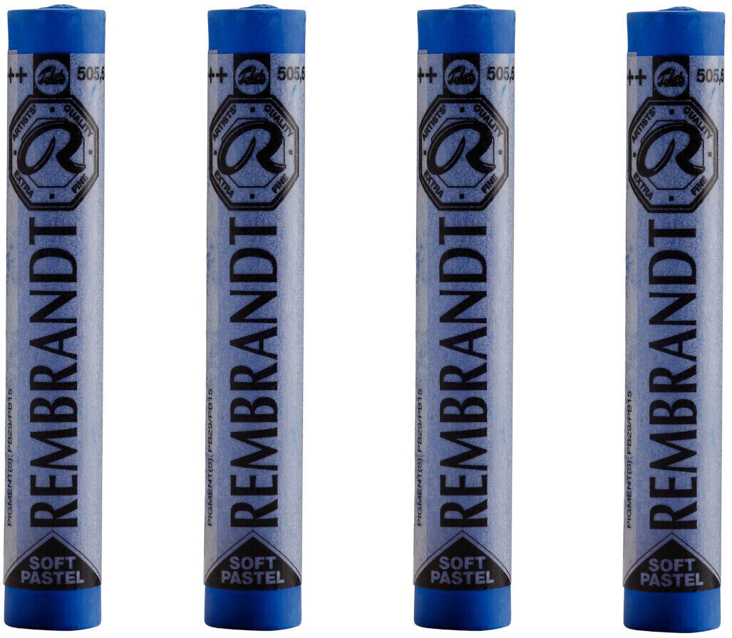 Pastel sec Rembrandt Soft Pastel Coffret de pastels secs Ultramarine Light 5 4 pièces